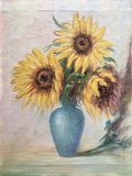 Sonnenblumen in Vase (Herbert Fisel)