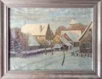 Winterliche Ortschaft (Georg Kolleck, 1924)