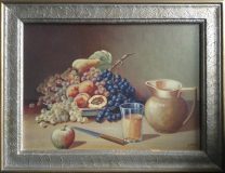 Stillleben mit Obst, Krug und Glas (A. Spatz)