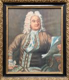 Porträt von Georg Friedrich Händel (Boris Siemienkewitsch, 1947)