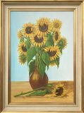 Sonnenblumen in Vase (Boris Siemienkewitsch, 1961)